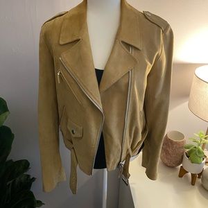 THE ROW - PERLIN SUEDE BIKER JACKET